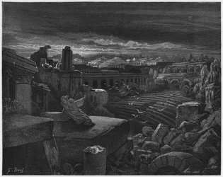 Gustave Doré Bibel: Jesajas Vision der Zerstörung Babylons